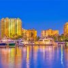 Skyline And Boats In Sarasota paint by number