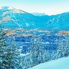 Snowy Mountains Whistler paint by number