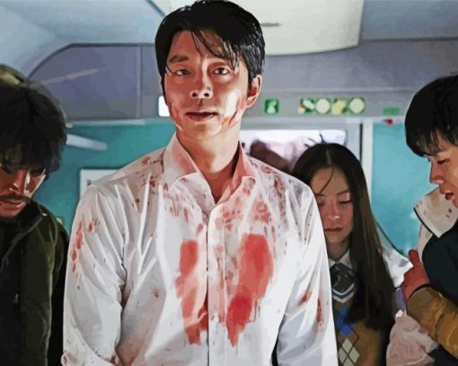 The korean Movie Train To Busan paint by number