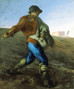 The Sower By Jean Francois Millet paint by number