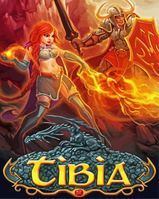 Tibia Poster paint by number