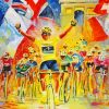 Abstract Tour De France Art paint by number