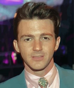 Actor Drake Bell paint by number