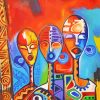 African Abstract People Art Paint by number