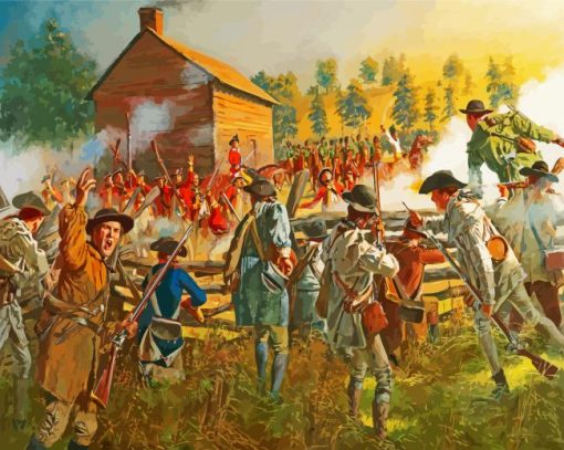 American Revolution paint by number