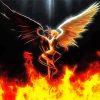 Angel And Devil On Fire paint by number