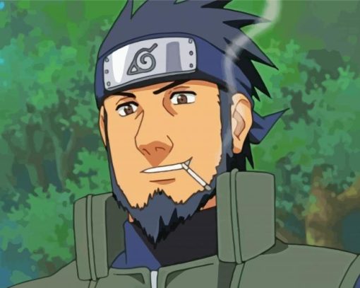 Asuma Sarutobi Naruto paint by number