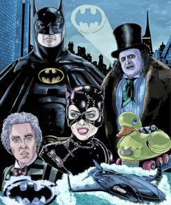 Batman Returns paint by number