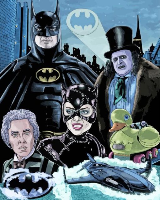 Batman Returns paint by number