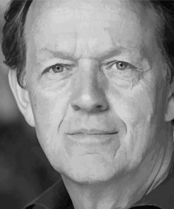 Black And White Kevin Whately paint by number