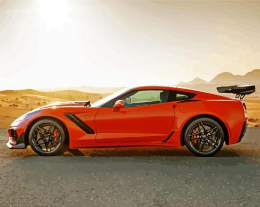 Chevrolet Corvette ZR1 C7 paint by number