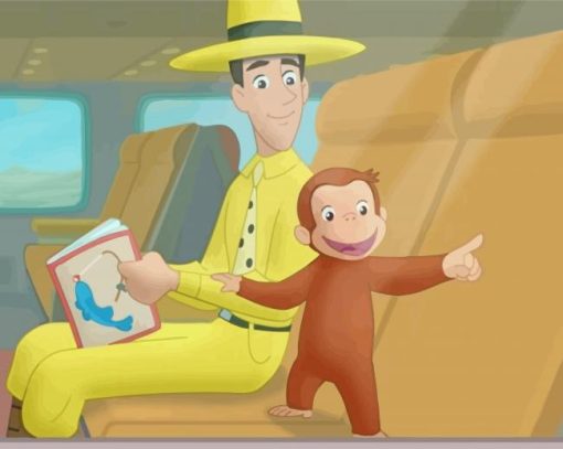 Curious George paint by number