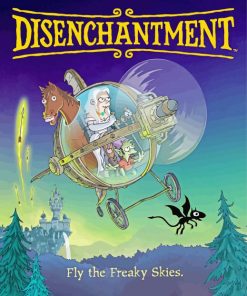 Disenchantment Fly The Freaky Skies Poster paint by number