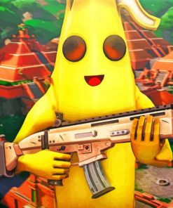 Fortnite Banana Warrior paint by number