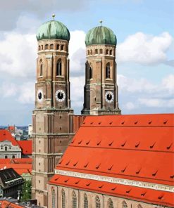 Frauenkirche Marienplatz paint by number