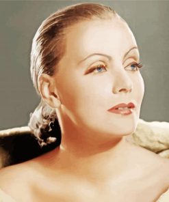 Greta Garbo paint by number