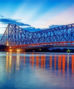 Howrah Bridge paint by number