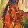 Impressionist Horse paint by number