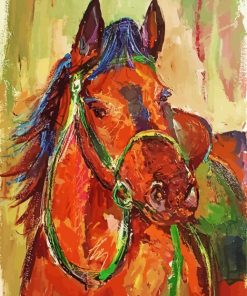 Impressionist Horse paint by number