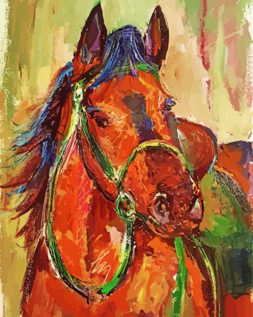 Impressionist Horse paint by number