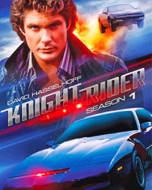 Knight Rider Poster paint by number