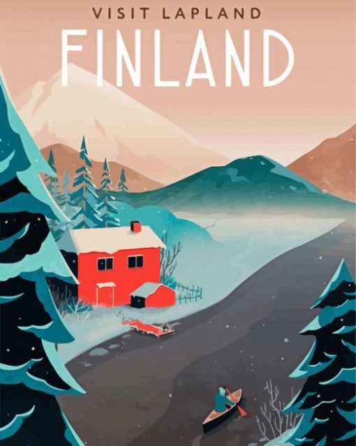 Lapland Poster paint by number