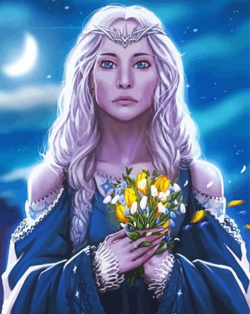 Lord Of The Rings Galadriel Character paint by number