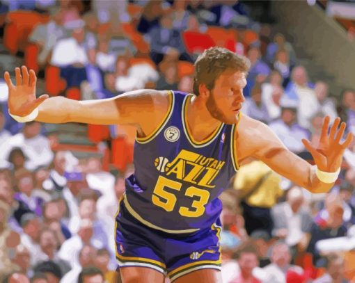 Mark Eaton Basketball Player paint by number