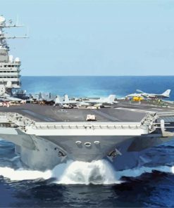 Military Ships Uss Enterprise paint by number