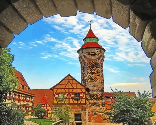 Nuremberg Castle Building paint by number