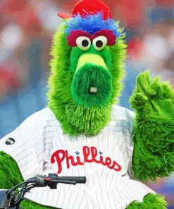 Phillie Phanatic Philadelphia Phillies Mascot paint by number