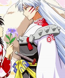 Rin And Sesshomaru Illustration paint by number