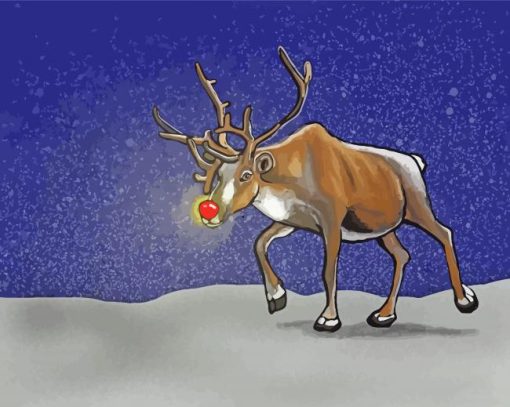 Rudolph paint by number