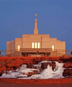 Snowflake Az Temple Arizona paint by number