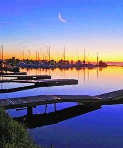 Thunder Bay Seascape paint by number