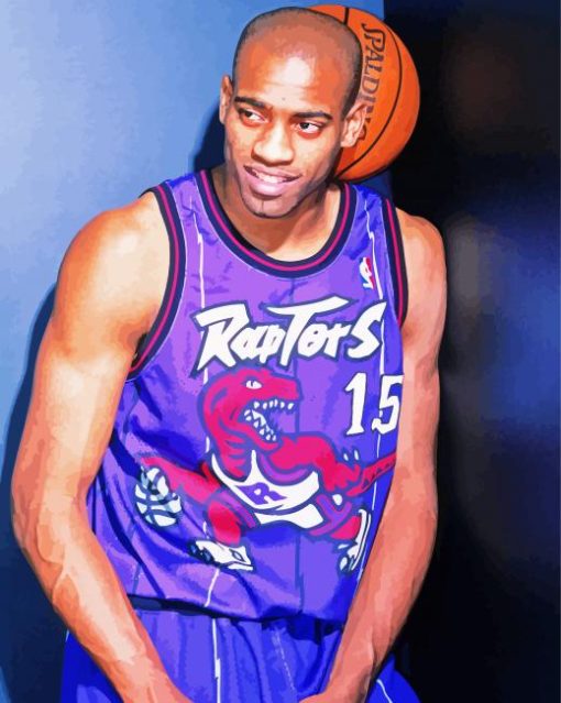 Vince Carter Player paint by number