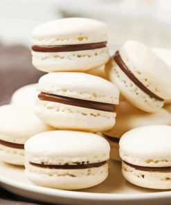 White Macarons paint by number