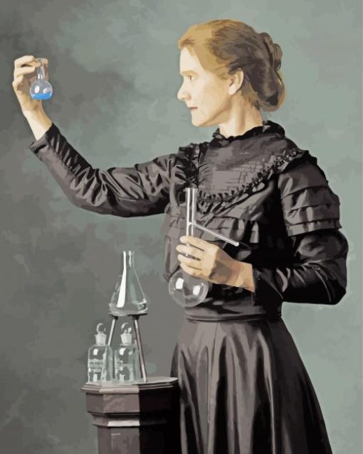 Aesthetic Maria Curie paint by number