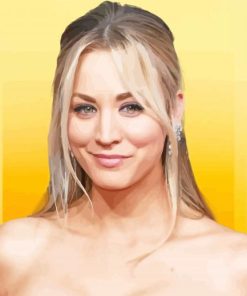 American Actress Kaley Cuoco paint by number