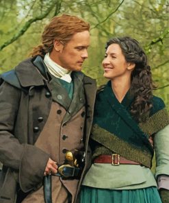 Claire Fraser And Jamie Fraser Outlander paint by number And Jamie Fraser Outlander