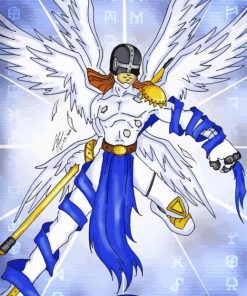 Angemon Digimon Anime paint by number