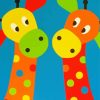 Cute Giraffe paint by number