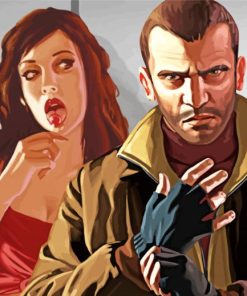 Grand Theft Auto Characters paint by number