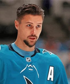 Handsome Erik Karlsson paint by number