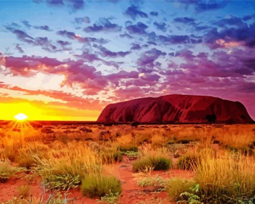 Outback Australia paint by number