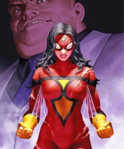 Spiderwoman Poster paint by number