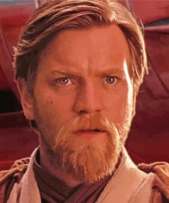 Star Wars Obiwan kenobi paint by number