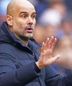 The Football Manager Pep Guardiola paint by number