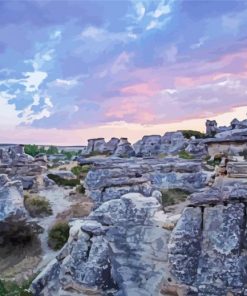 Writing On Stone Provincial Park paint by number