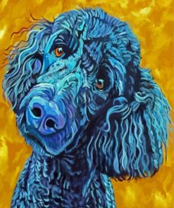 Black Poodle Paint by number